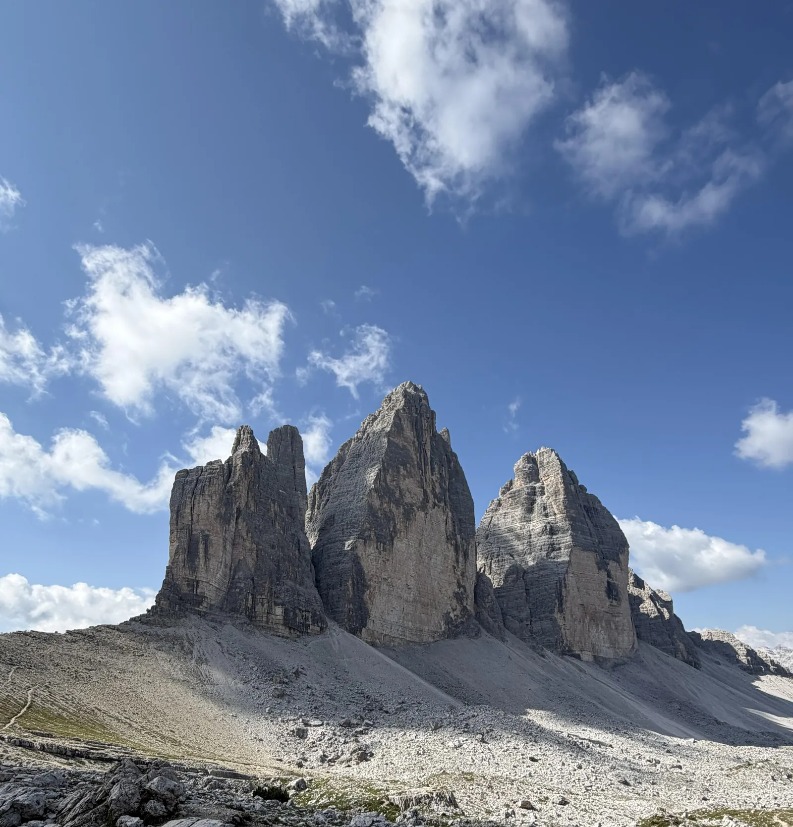 The Tre Cime di Lavaredo in morning light