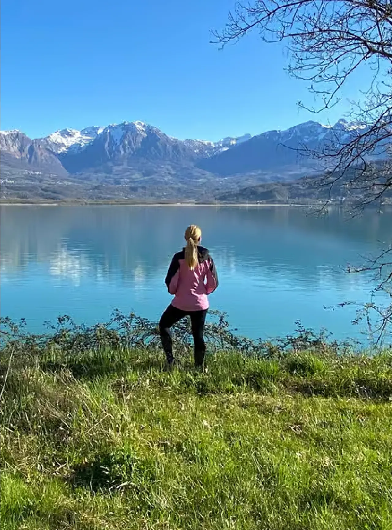 Lakeside meadow on the drive through Cadore